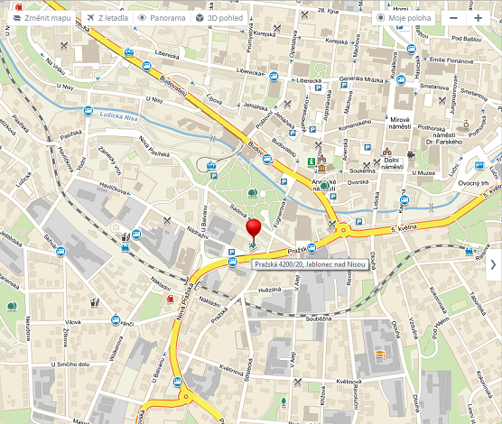Kulečník Jablonec mapa